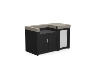 The James - 62" Outdoor Kitchen Island - Custom Design Ref: AFBWL1