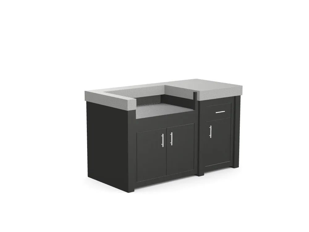 The James - 62" Outdoor Kitchen Island - Custom Design Ref: MVESSP