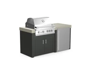 The Morris - 71" Outdoor Kitchen Island - Custom Design Ref: BDVNCU