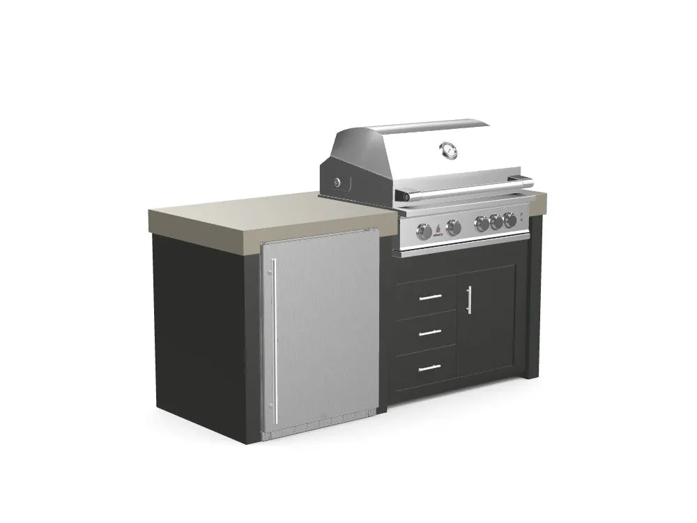 The Morris - 71" Outdoor Kitchen Island - Custom Design Ref: D0V5JB