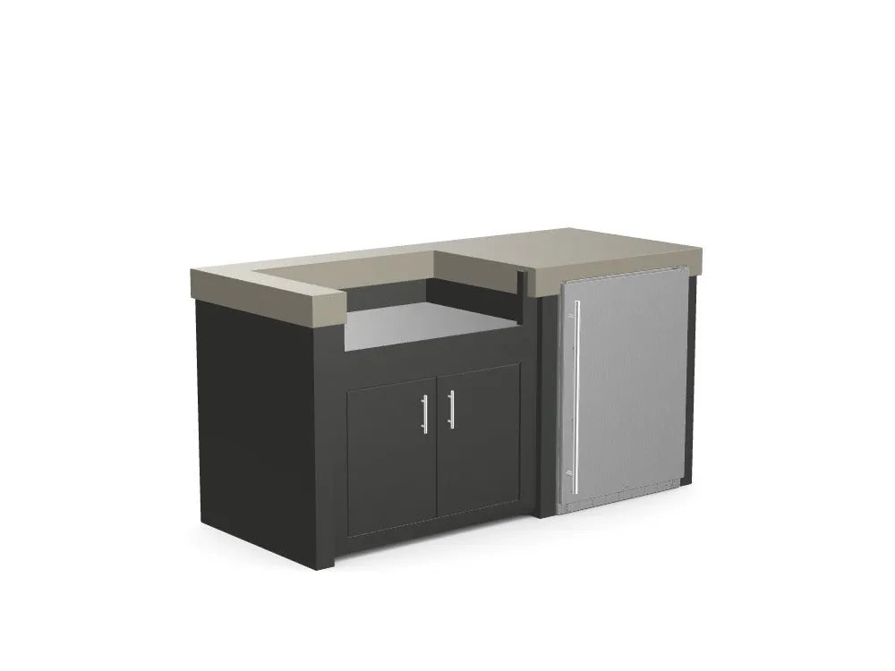 The Morris - 71" Outdoor Kitchen Island - Custom Design Ref: DT67SZ