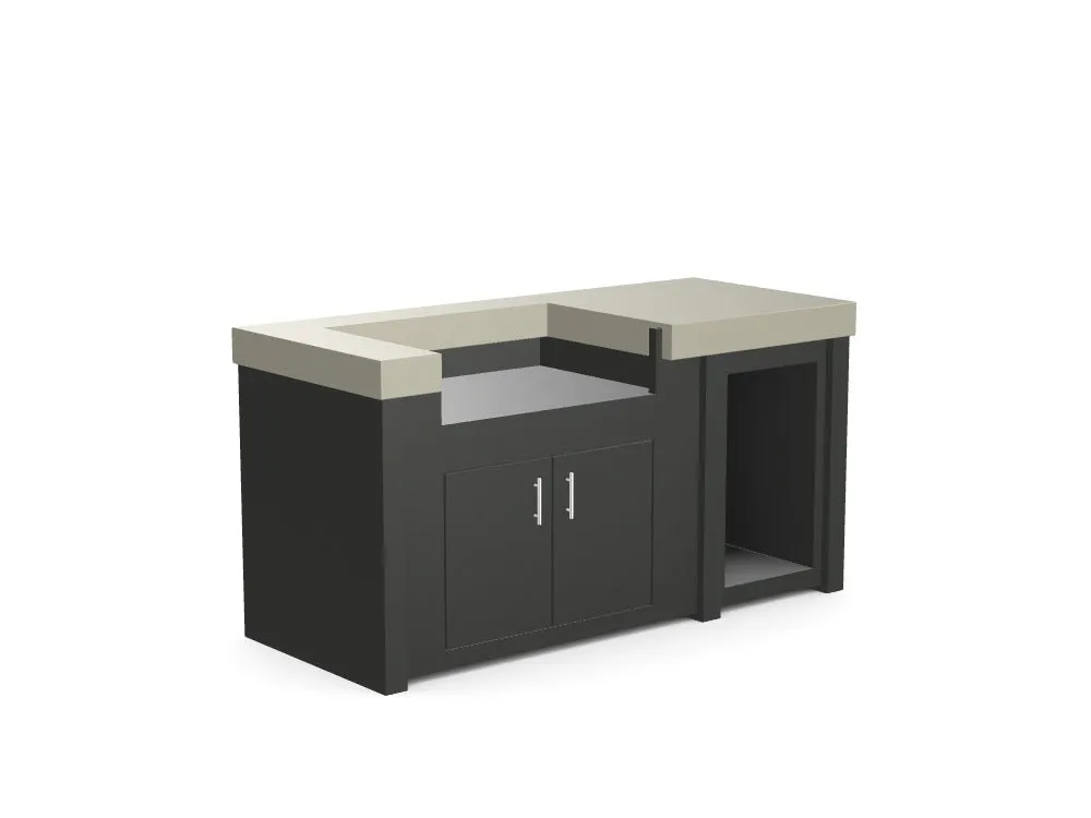 The Morris - 71" Outdoor Kitchen Island - Custom Design Ref: P7ZBQJ