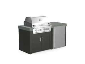 The Morris - 71" Outdoor Kitchen Island - Custom Design Ref: ZVDDRR