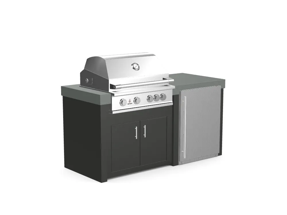 The Morris - 71" Outdoor Kitchen Island - Custom Design Ref: ZVDDRR