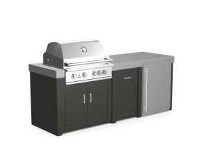 The Sullivan - 92" Outdoor Kitchen Island - Custom Design Ref: 0CREWL