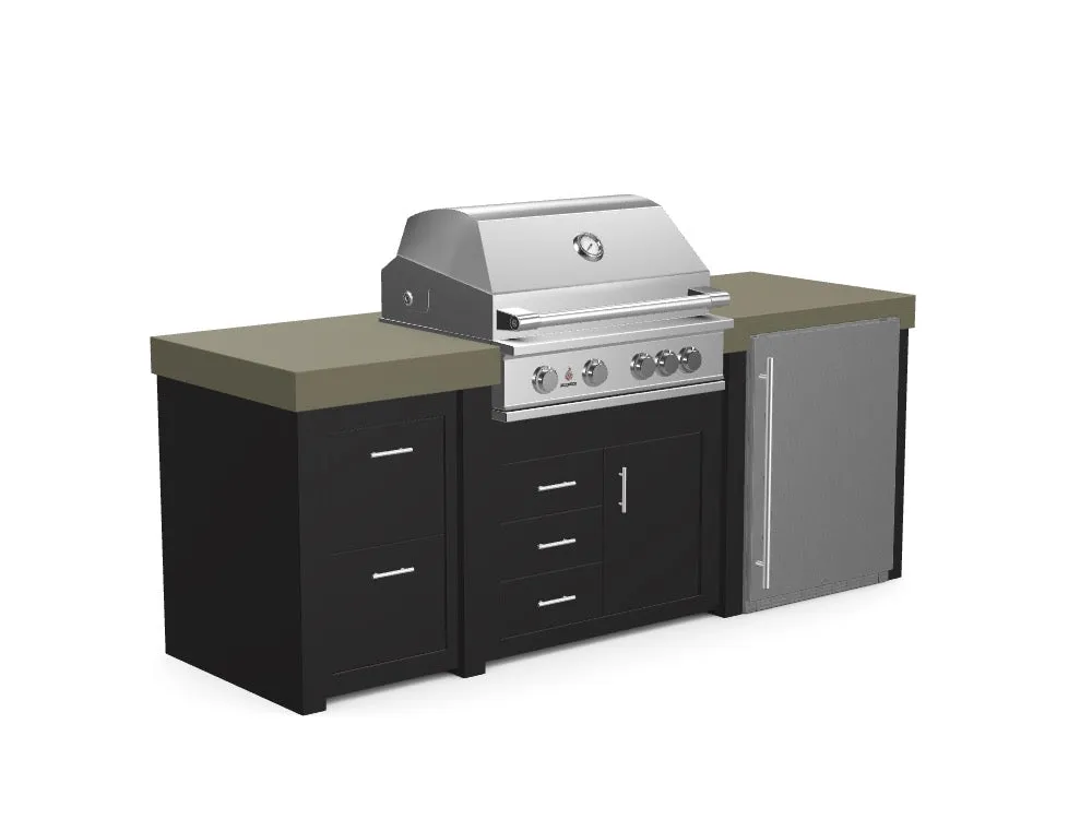 The Sullivan - 92" Outdoor Kitchen Island - Custom Design Ref: 1ZXT5E