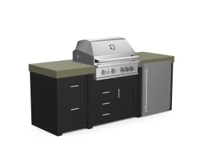 The Sullivan - 92" Outdoor Kitchen Island - Custom Design Ref: 1ZXT5E