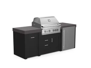 The Sullivan - 92" Outdoor Kitchen Island - Custom Design Ref: 3ZZ6MB