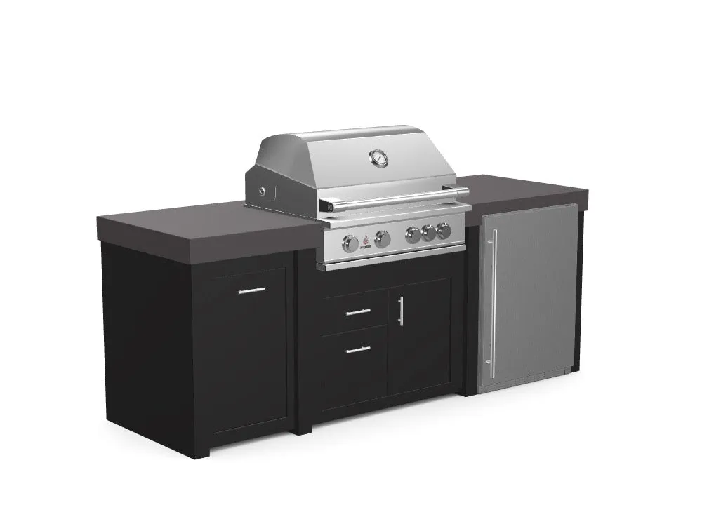 The Sullivan - 92" Outdoor Kitchen Island - Custom Design Ref: 3ZZ6MB