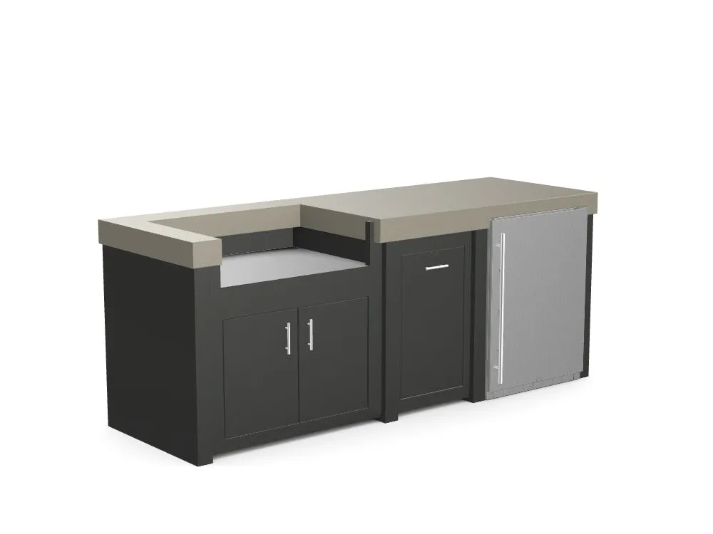 The Sullivan - 92" Outdoor Kitchen Island - Custom Design Ref: 5CVQLS
