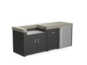 The Sullivan - 92" Outdoor Kitchen Island - Custom Design Ref: 5CVQLS