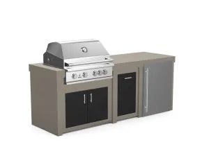 The Sullivan - 92" Outdoor Kitchen Island - Custom Design Ref: 9KOMJD