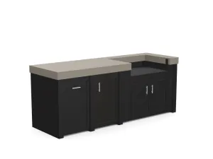 The Sullivan - 92" Outdoor Kitchen Island - Custom Design Ref: DOYBBP