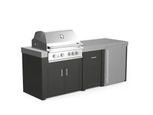 The Sullivan - 92" Outdoor Kitchen Island - Custom Design Ref: DZOC6F