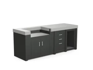 The Sullivan - 92" Outdoor Kitchen Island - Custom Design Ref: E6IMVS