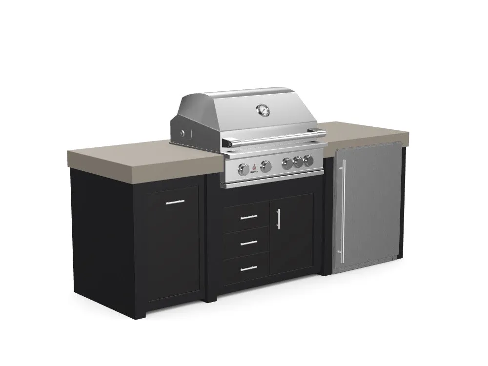 The Sullivan - 92" Outdoor Kitchen Island - Custom Design Ref: GZETRO