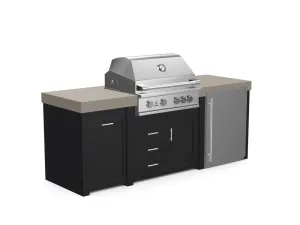 The Sullivan - 92" Outdoor Kitchen Island - Custom Design Ref: GZETRO