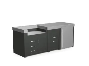 The Sullivan - 92" Outdoor Kitchen Island - Custom Design Ref: HXGTHU