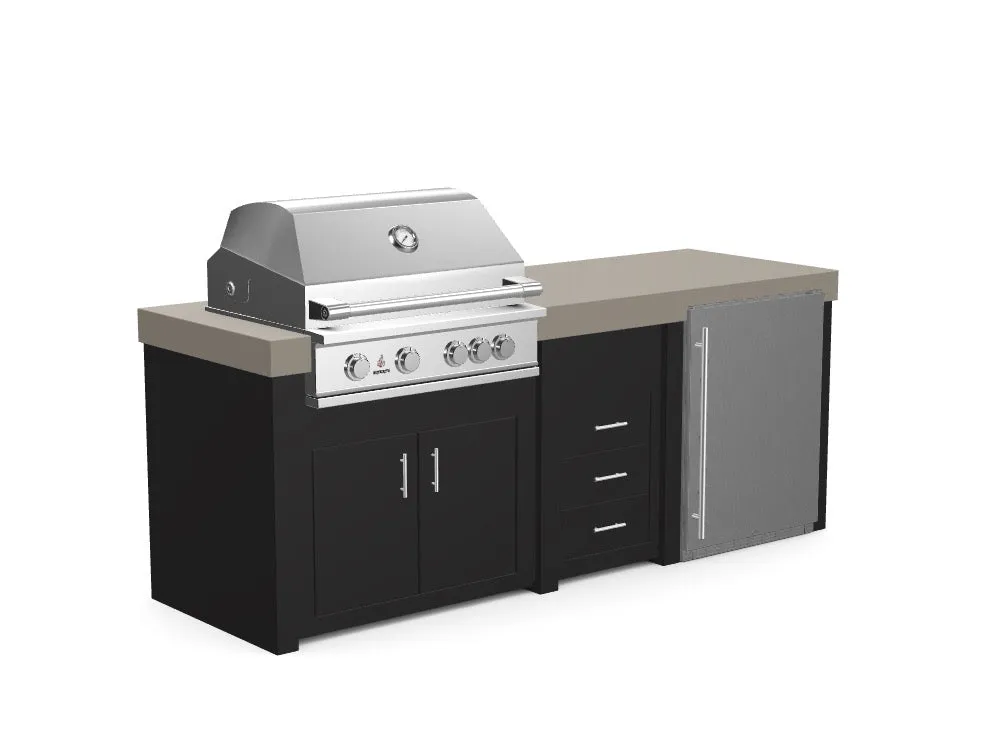 The Sullivan - 92" Outdoor Kitchen Island - Custom Design Ref: IZKHGP