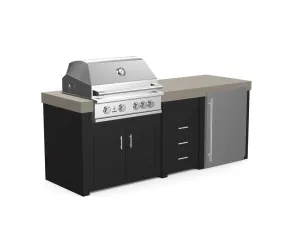 The Sullivan - 92" Outdoor Kitchen Island - Custom Design Ref: IZKHGP