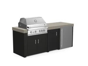 The Sullivan - 92" Outdoor Kitchen Island - Custom Design Ref: JSDMVH