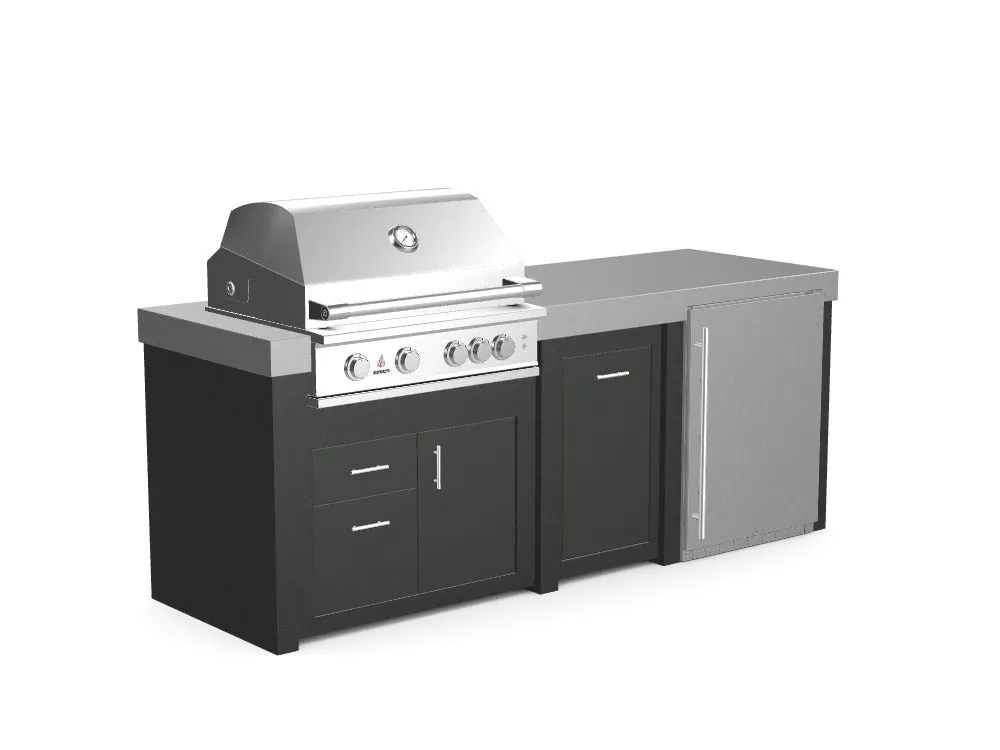 The Sullivan - 92" Outdoor Kitchen Island - Custom Design Ref: LZN06N