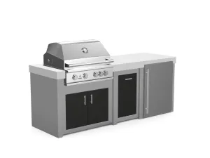 The Sullivan - 92" Outdoor Kitchen Island - Custom Design Ref: MHZC3R