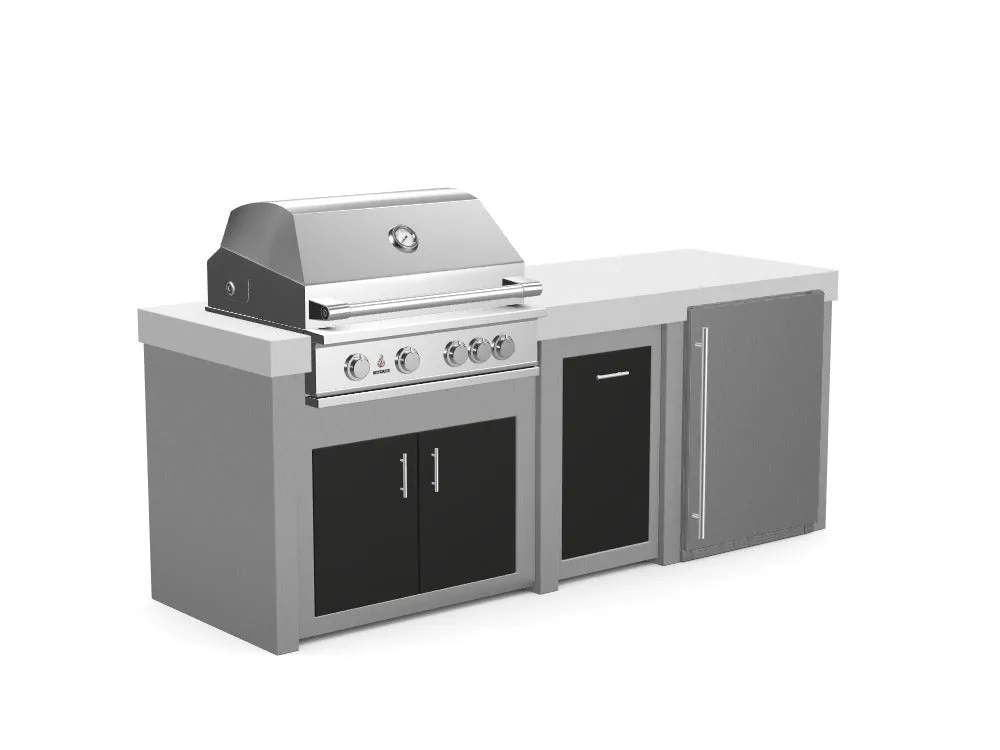 The Sullivan - 92" Outdoor Kitchen Island - Custom Design Ref: MHZC3R