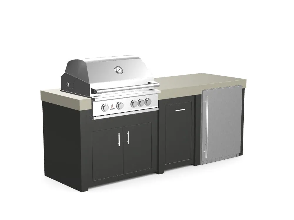 The Sullivan - 92" Outdoor Kitchen Island - Custom Design Ref: NEXKMZ