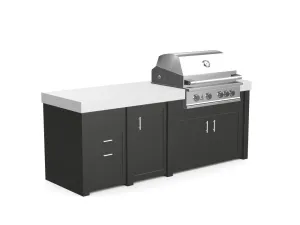 The Sullivan - 92" Outdoor Kitchen Island - Custom Design Ref: NORUY0