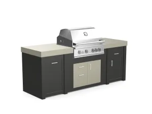 The Sullivan - 92" Outdoor Kitchen Island - Custom Design Ref: NZLLJ1