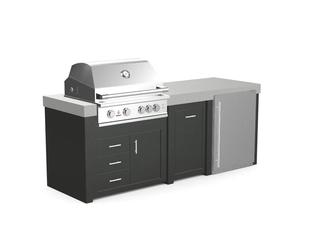 The Sullivan - 92" Outdoor Kitchen Island - Custom Design Ref: OKFGOJ