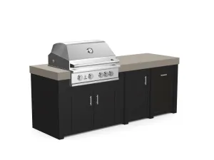The Sullivan - 92" Outdoor Kitchen Island - Custom Design Ref: P70QMG
