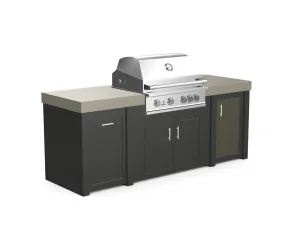 The Sullivan - 92" Outdoor Kitchen Island - Custom Design Ref: PPJUSU