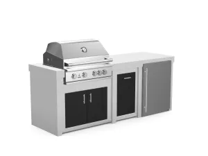 The Sullivan - 92" Outdoor Kitchen Island - Custom Design Ref: QMEWY4