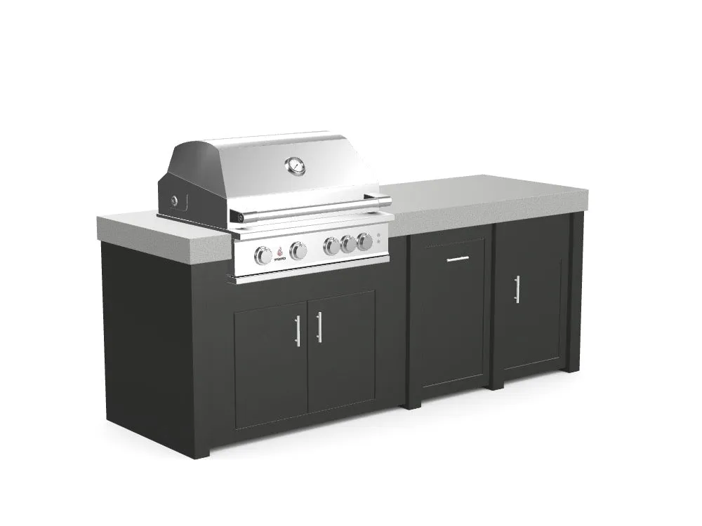 The Sullivan - 92" Outdoor Kitchen Island - Custom Design Ref: SIF7TP