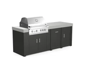 The Sullivan - 92" Outdoor Kitchen Island - Custom Design Ref: SIF7TP