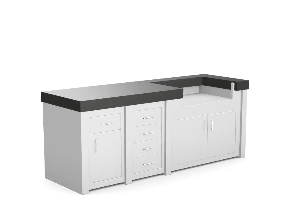 The Sullivan - 92" Outdoor Kitchen Island - Custom Design Ref: TKZ2OP