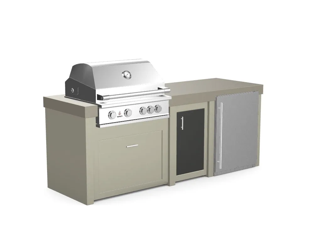 The Sullivan - 92" Outdoor Kitchen Island - Custom Design Ref: UMSHU9