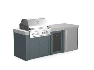 The Sullivan - 92" Outdoor Kitchen Island - Custom Design Ref: VGSJZH