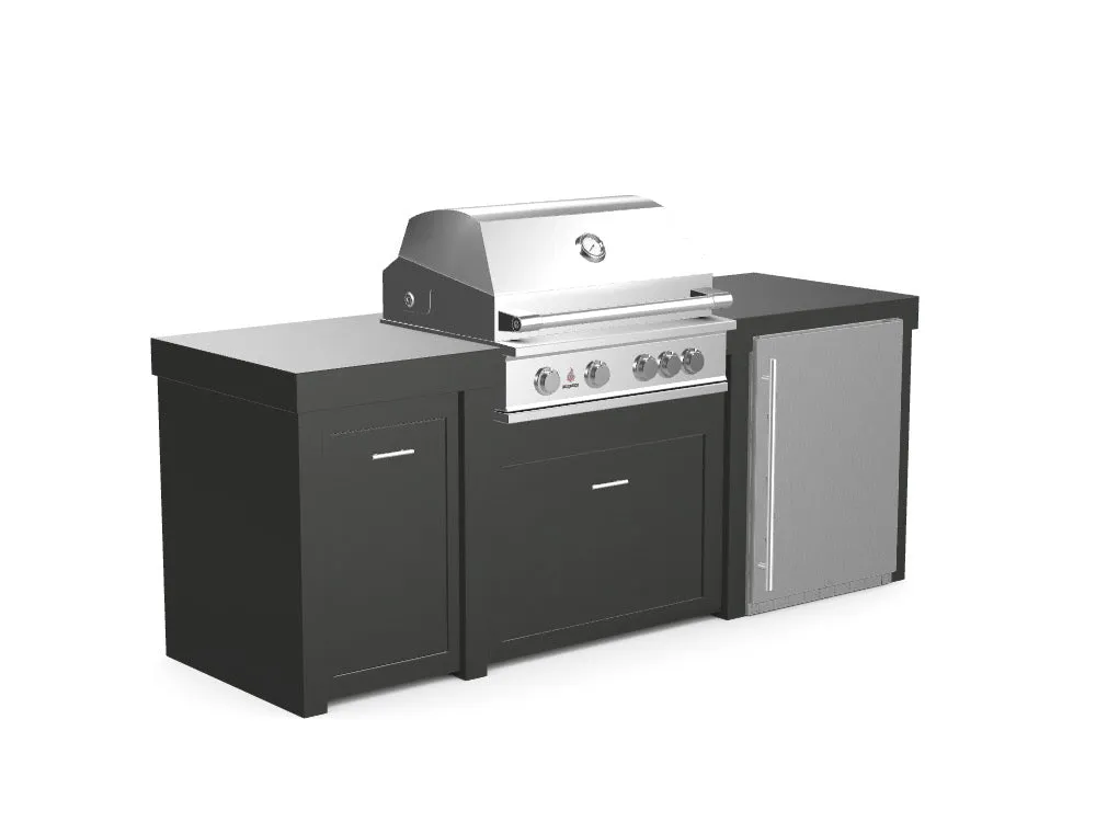 The Sullivan - 92" Outdoor Kitchen Island - Custom Design Ref: XNL56A