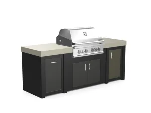 The Sullivan - 92" Outdoor Kitchen Island - Custom Design Ref: YEDWKZ