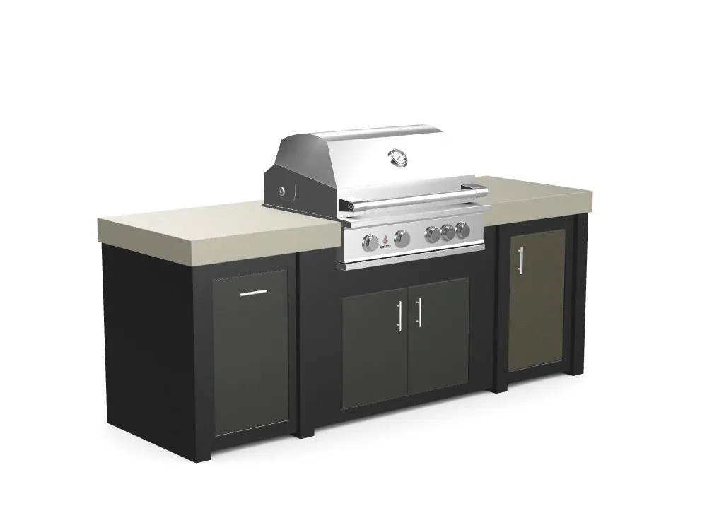 The Sullivan - 92" Outdoor Kitchen Island - Custom Design Ref: YEDWKZ