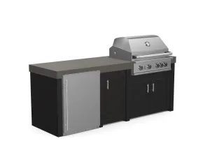 The Sullivan - 92" Outdoor Kitchen Island - Custom Design Ref: YZRXKC