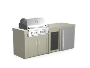 The Sullivan - 92" Outdoor Kitchen Island - Custom Design Ref: Z91UXT