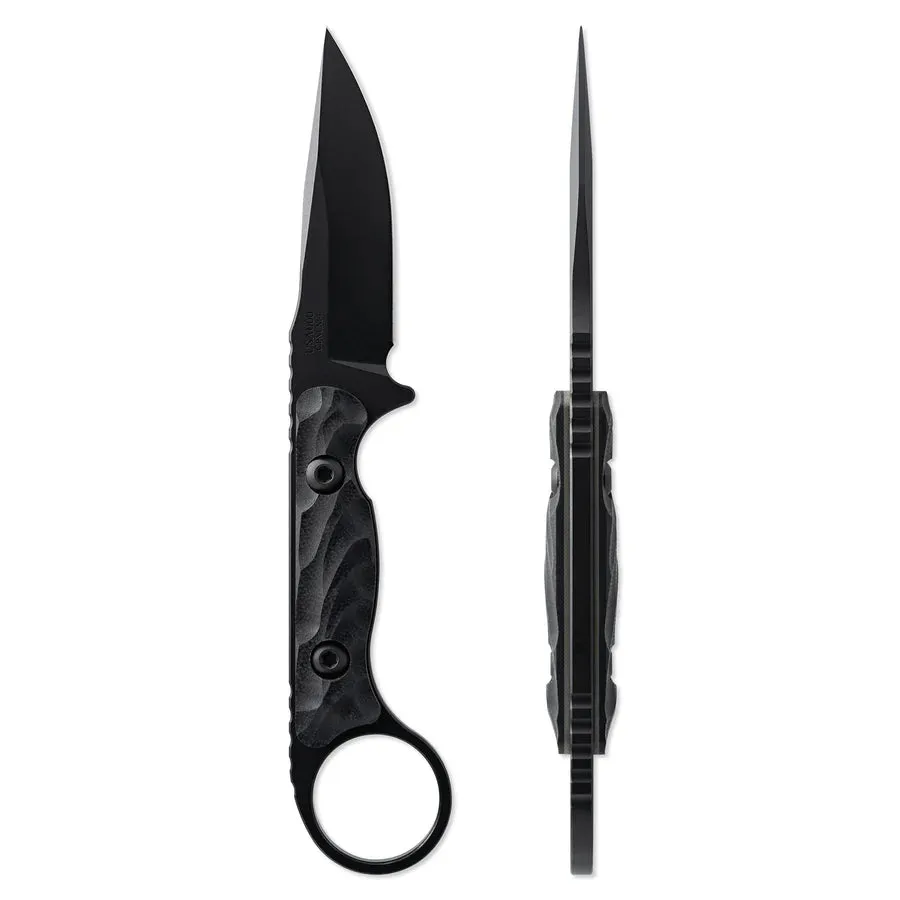 Toor Jank Shank S Socom Black 3.0" Fixed Blade Pocket Knife (850049642873)
