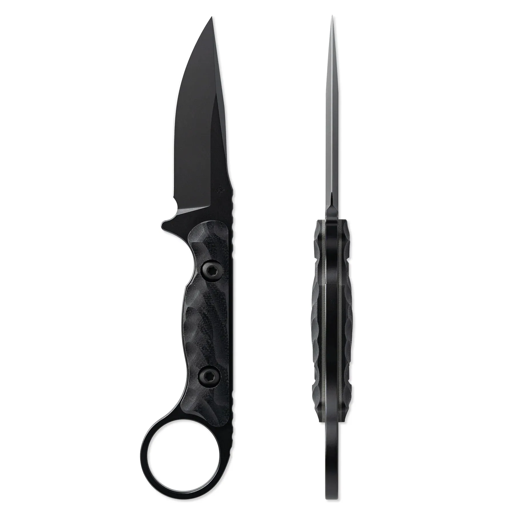 Toor Jank Shank S Socom Black 3.0" Fixed Blade Pocket Knife (850049642873)