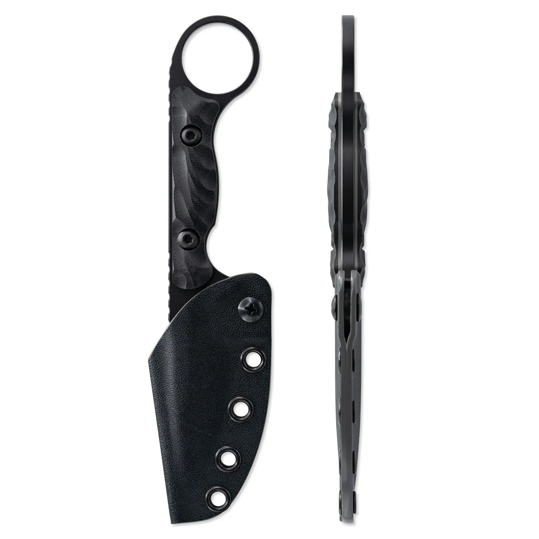 Toor Jank Shank S Socom Black 3.0" Fixed Blade Pocket Knife (850049642873)