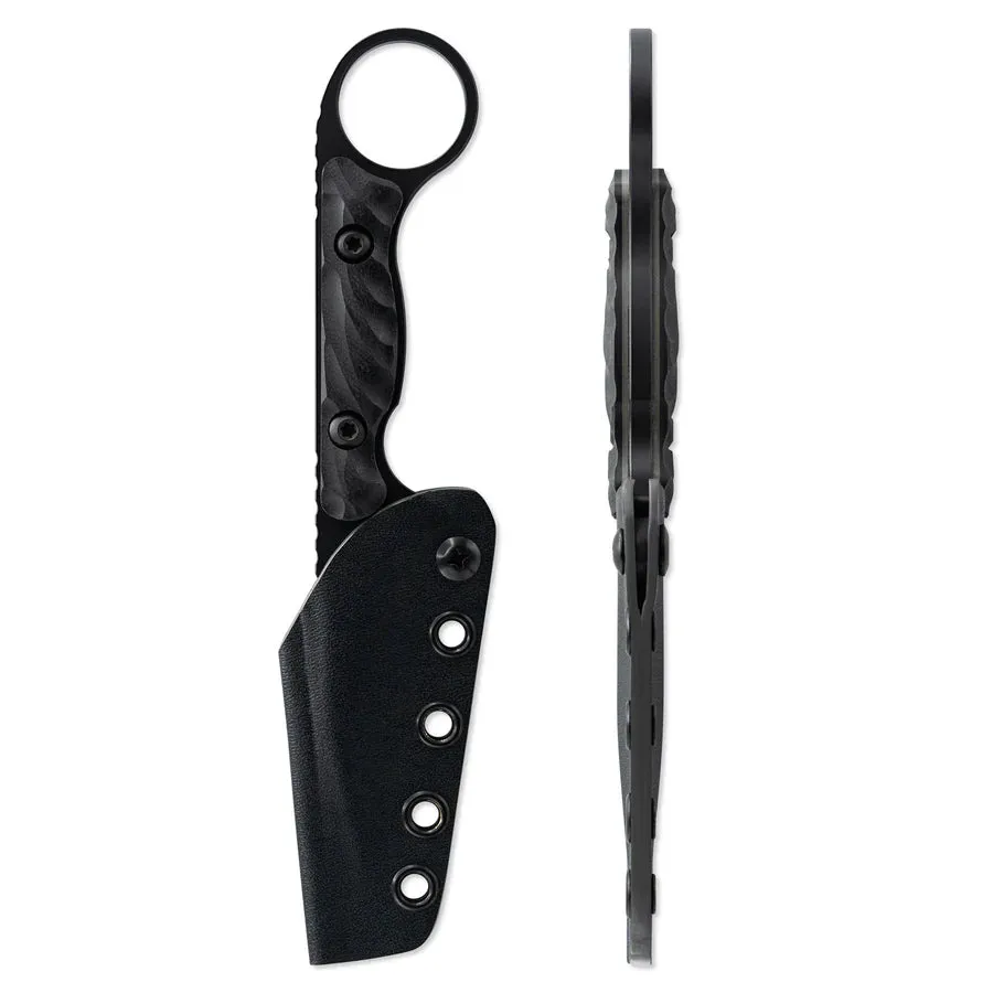 Toor Jank Shank W Socom Black 3.0" Fixed Blade Pocket Knife (850049642408)