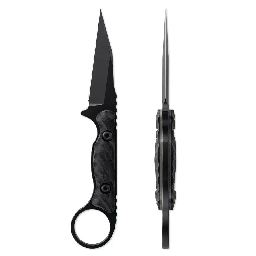 Toor Jank Shank W Socom Black 3.0" Fixed Blade Pocket Knife (850049642408)